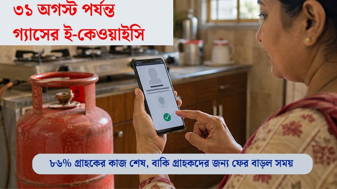 ৩১ অগস্ট পর্যন্ত গ্যাসের ই-কেওয়াইসি